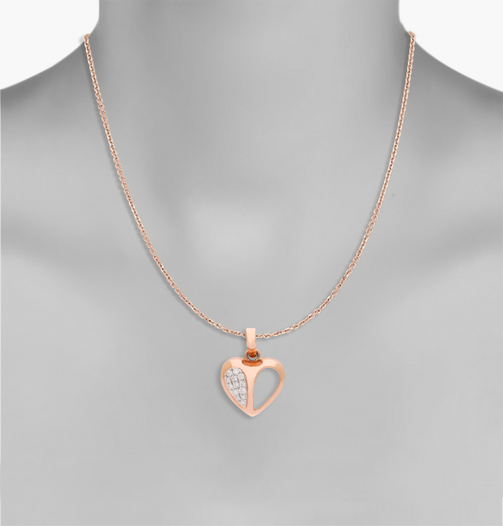 The Partial Gleam Heart Pendant